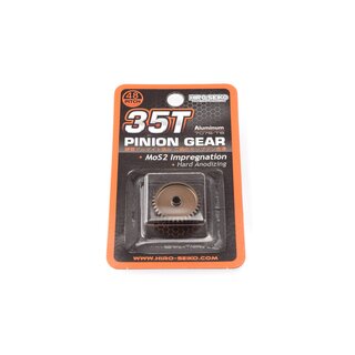 Hiro Seiko Hard Coated Alum. Pinion Gear (MoS2) DP48-35T