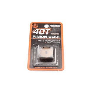 Hiro Seiko Hard Coated Alum. Pinion Gear (MoS2) DP48-40T