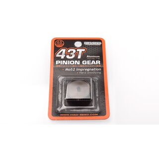 Hiro Seiko Hard Coated Alum. Pinion Gear (MoS2) DP48-43T