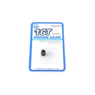 Hiro Seiko Hard Coated Alum. Pinion Gear (MoS2) DP64-16T