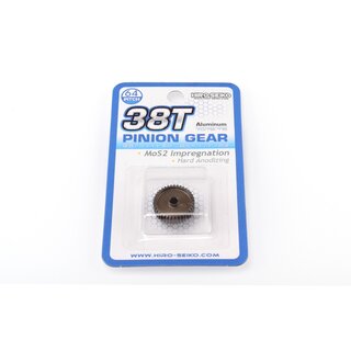 Hiro Seiko Hard Coated Alum. Pinion Gear (MoS2) DP64-38T