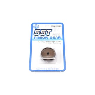 Hiro Seiko Hard Coated Alum. Pinion Gear (MoS2) DP64-55T