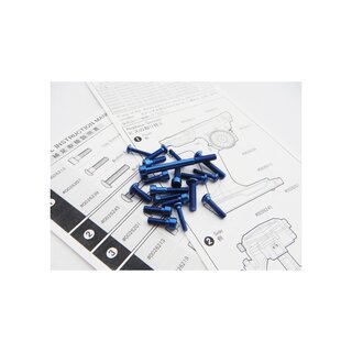 Hiro Seiko M17 Light Weight Screw Set [Y-Blue]