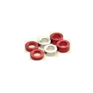 Hiro Seiko 3mm Alloy Spacer Set (1.5t/2.0t/2.5t)  [Red] (...