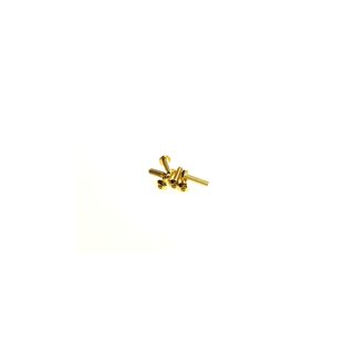 Hiro Seiko Hex Socket Button Head Screw M3x12  [24K_Gold]...