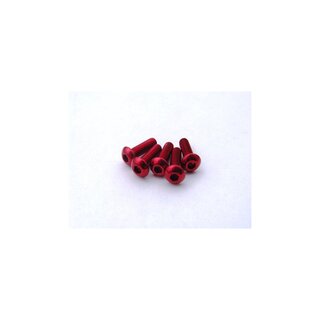 Hiro Seiko Alloy Hex Socket Button Head Screw M3x6  [Red]...