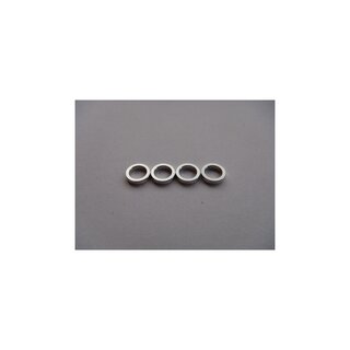 Hiro Seiko 4mm Alloy Spacer  (1.5t)  [Silver] (4 pcs)