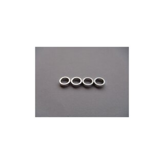 Hiro Seiko 4mm Alloy Spacer  (2.0t)  [Silver] (4 pcs)