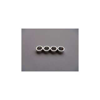 Hiro Seiko 4mm Alloy Spacer  (3.0t)  [Silver] (4 pcs)