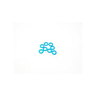 Hiro Seiko 3mm Alloy Spacer Set (0.5mm) [T-Blue]