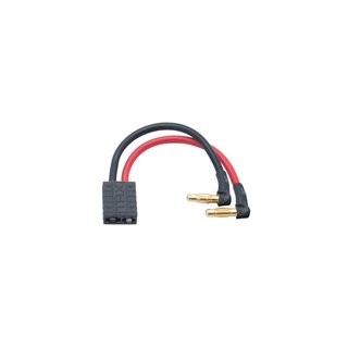 LRP 65837 LiPo Hardcase Adapterstecker  4mm Buchse auf Traxxas TRX Stecker 90 Winkel