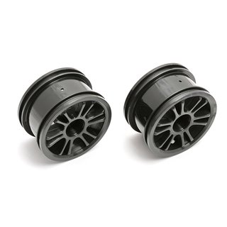 Team Associated 21275 Narrow Spoked Wheels, black
