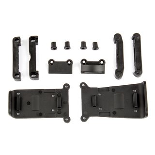 Team Associated Skid Plates and Arm Mounts Set
