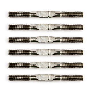 Team Associated 21565 FT 1:14 Titanium Turnbuckle Set, silver