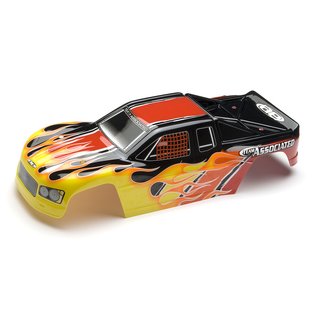 Team Associated 25502 MGT 3.0 Body, printed, yellow, red, black