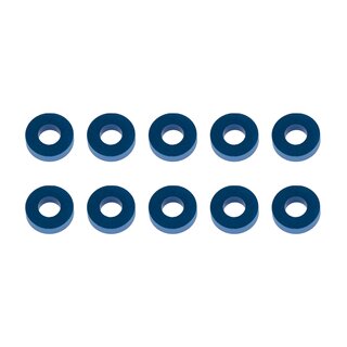 Team Associated Washers, 7.8x3.5x2.0mm, blue aluminum