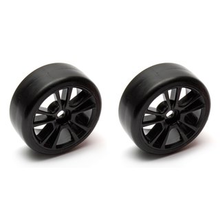 Team Associated 31467 Apex Super Drift Wheels/Tires, mounted, black