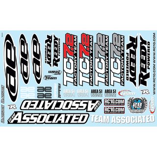 Team Associated 31810 TC7.2 Decal Sheet