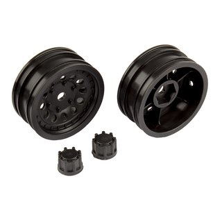 Team Associated 41052 CR12 Wheel Set, black