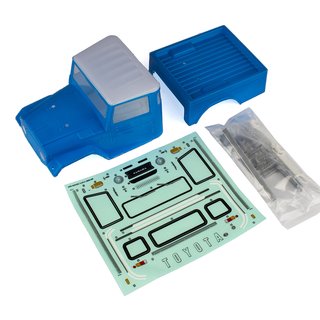 Team Associated 41062 CR12 Toyota FJ45 Body with Accessories, blue