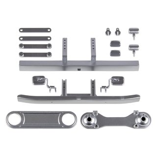 Team Associated 41066 CR12 Toyota FJ45 Bumpers and Body Accessories, satin chrome