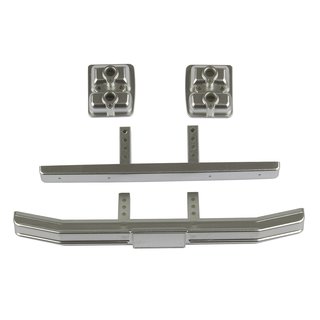 Team Associated 41082 CR12 Ford F150 Bumper Set, satin chrome