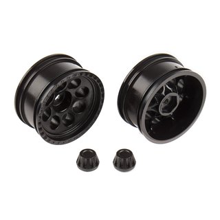 Team Associated 41085 CR12 Tioga Wheels, black