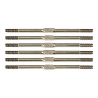 Team Associated 71061 ProSC10 FT Titanium Turnbuckle Set, 3x67mm (2.65 in), silver