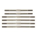 Team Associated RC10T6.1 FT Titanium Turnbuckle Set, silver