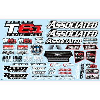 Team Associated 71130 T6.1 Decal Sheet