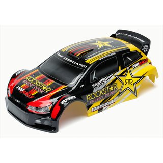 Team Associated 7181 ProRally Rockstar body, black/yellow