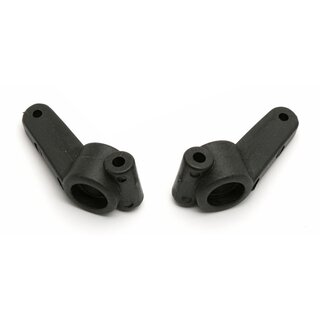 Team Associated RC10 Inline Steering Blocks & Rear Hub Carriers 0 Deg, Black