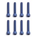 Team Associated 7801 FT Screws, Blue Aluminum 4-40 x 5/8...