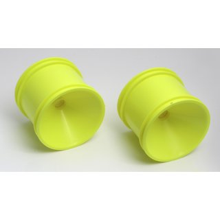 Team Associated 7842Y Truck Front Wheels, 1 piece, fluor. Yellow