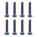 Team Associated 7869 FT Blue Aluminum Screws, 4-40 x 3/4...