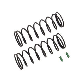 Team Associated 81222 Front Springs V2, green, 4.9 lb/in, L70, 9.5T, 1.6D