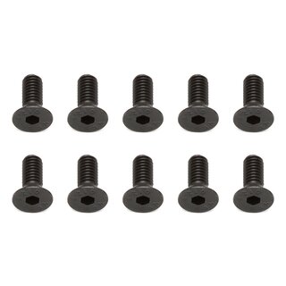 Team Associated Screws, 4x10 mm FHCS