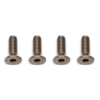 Team Associated 81286 FT Ti Screws, 4x12 mm FHCS