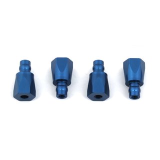 Team Associated 81410 RC8B3.1 Shock Bushings, blue aluminum