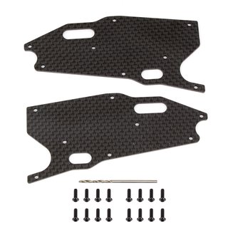Team Associated 81416 RC8T3.1 FT Graphite Arm Stiffeners, front lower