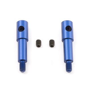 Team Associated 8443B FT Blue Aluminum Inline Front Axles