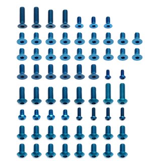 Team Associated 8572 RC12R5.2 FT Blue Aluminum Screw Set