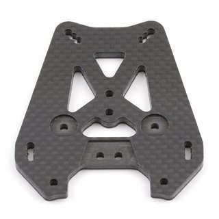 Team Associated 89081 FT Carbon Fiber Shock Tower, rear, woven