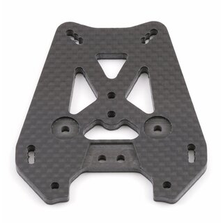 Team Associated FT Carbon Fiber Shock Tower, rear, woven