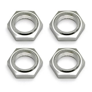Team Associated 89405 Nyloc Wheel Nuts, silver