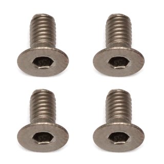 Team Associated 91591 FT Ti Screws, 3 x 6mm FHCS