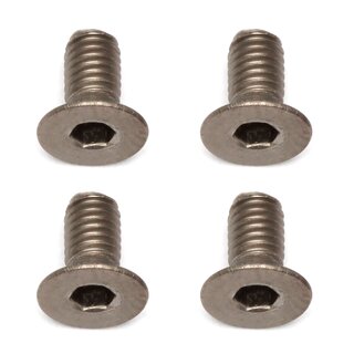 Team Associated FT Ti Screws, 3 x 6mm FHCS