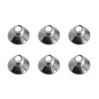 Team Associated 9215 Screws, 6-32 x 3/16 in FHPS, silver