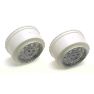 Team Associated 9806 SC10 KMC Rear Wheels, silver (non-hex)
