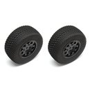 Team Associated 9921 SC10 Hex Wheels/Race Tires, mounted...